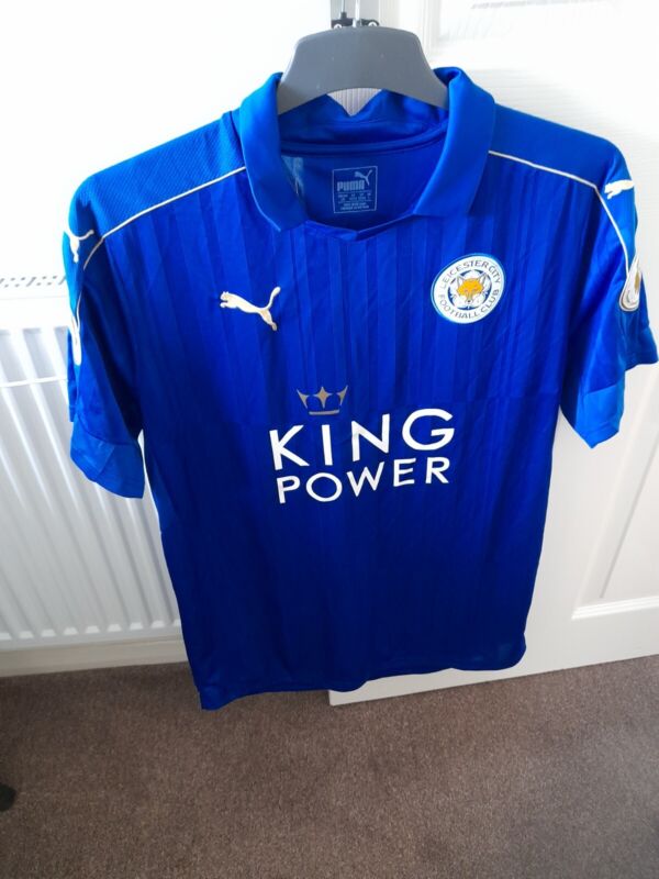 Leicester City FC Shirt 2015/16 Premier League Champions: Mens - Large Mahrez 26 for sale on Ebay