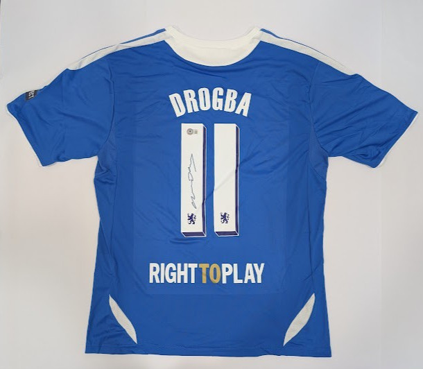 DIDIER DROGBA Back Signed Chelsea Munich Final Jersey Authenticated by Beckett for sale on Ebay