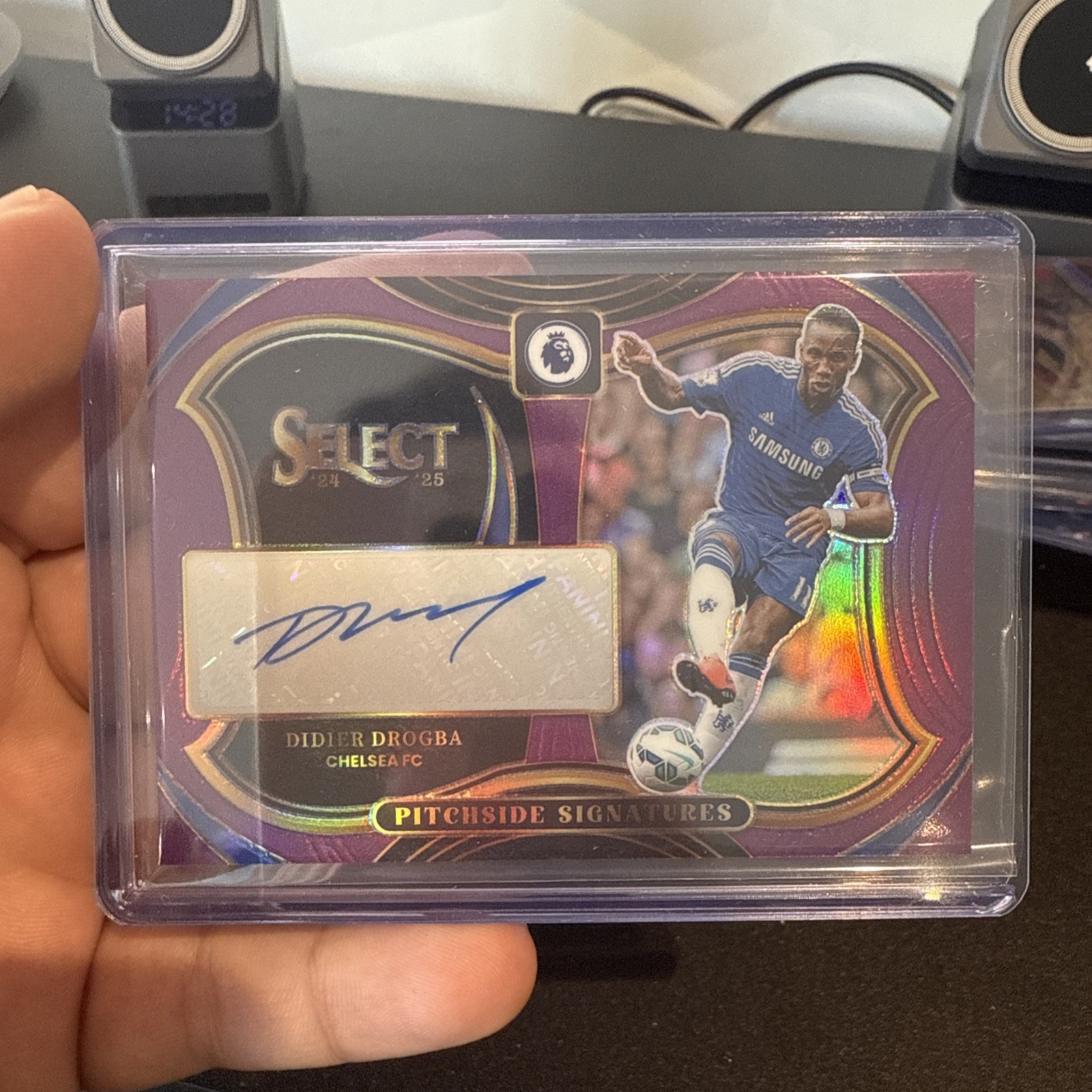 Select EPL 24/25 Pitchside Signatures Didier Drogba Chelsea Auto Numbered 3/49 for sale on Ebay