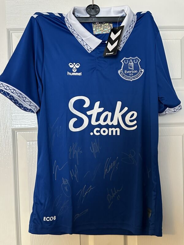 Signed Everton shirt With COA for sale on Ebay