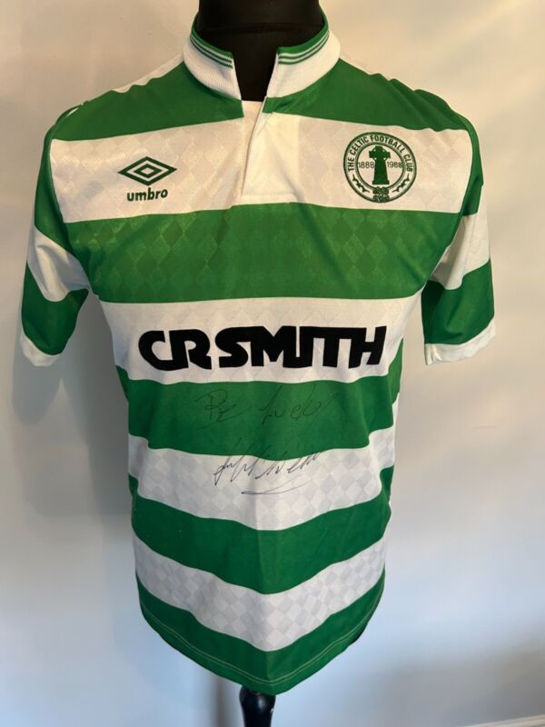 CELTIC Centenary Jersey Original Replica Signed by Frank McAvennie CHARITY ITEM for sale on Ebay