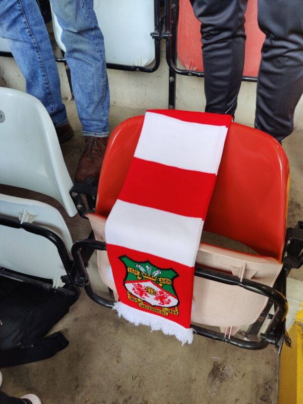 Wrexham AFC Airlines Scarf Genuine From Match for sale on Ebay
