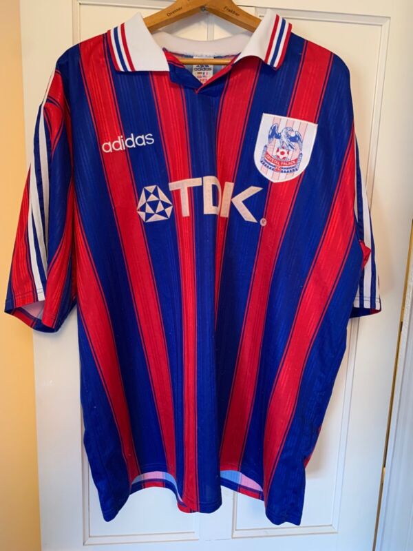 Original Adidas Crystall Palace FC home shirt from the 1997/98 season for sale on Ebay