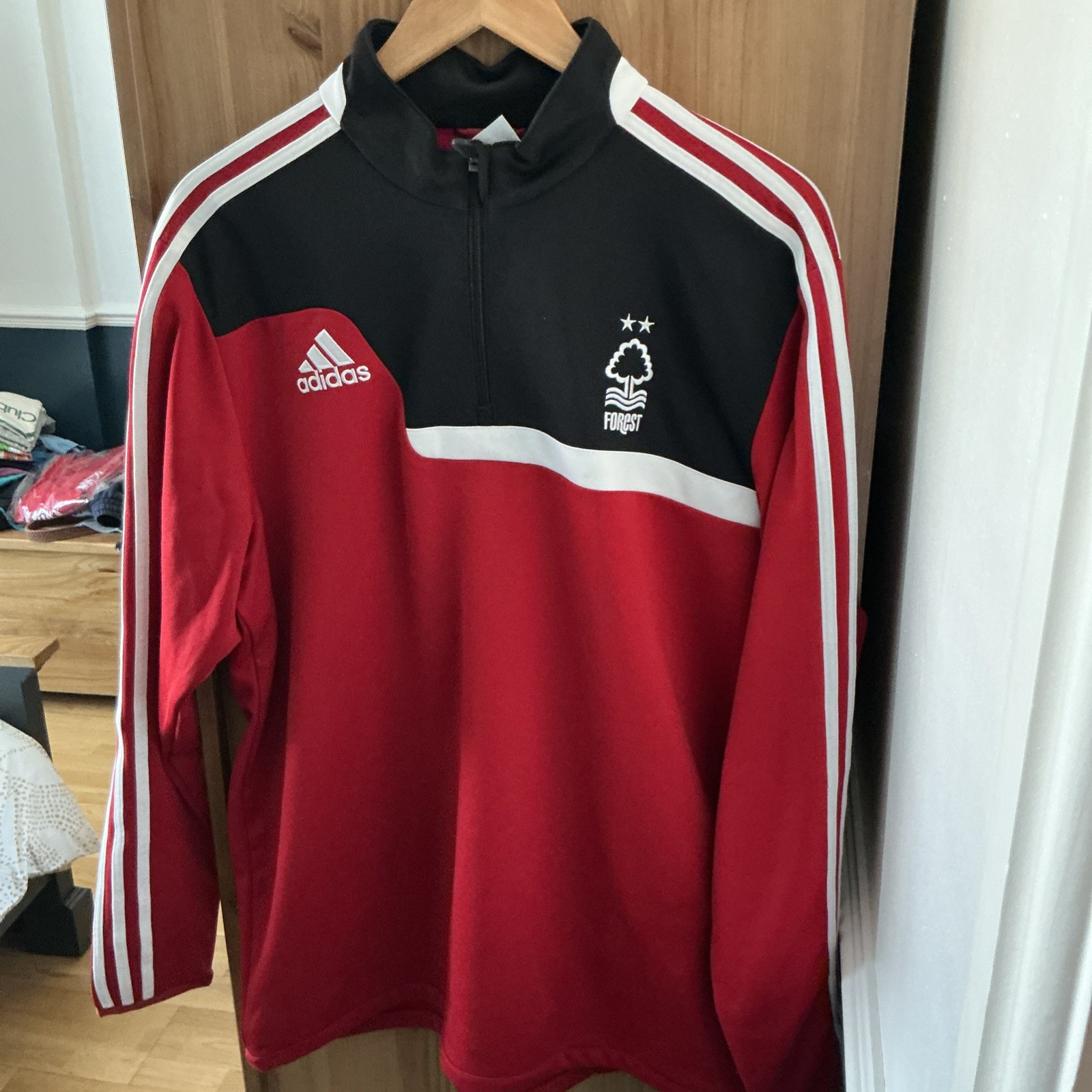 Adidas, Nottingham Forest 1/4 Zip Training Top XL for sale on Ebay
