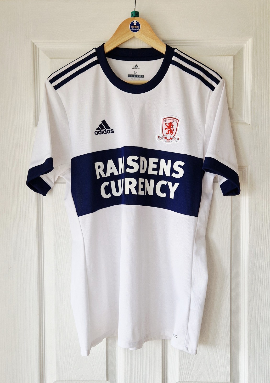 MIDDLESBROUGH AWAY FOOTBALL SHIRT JERSEY 2017/18 - ADULT MEDIUM  for sale on Ebay