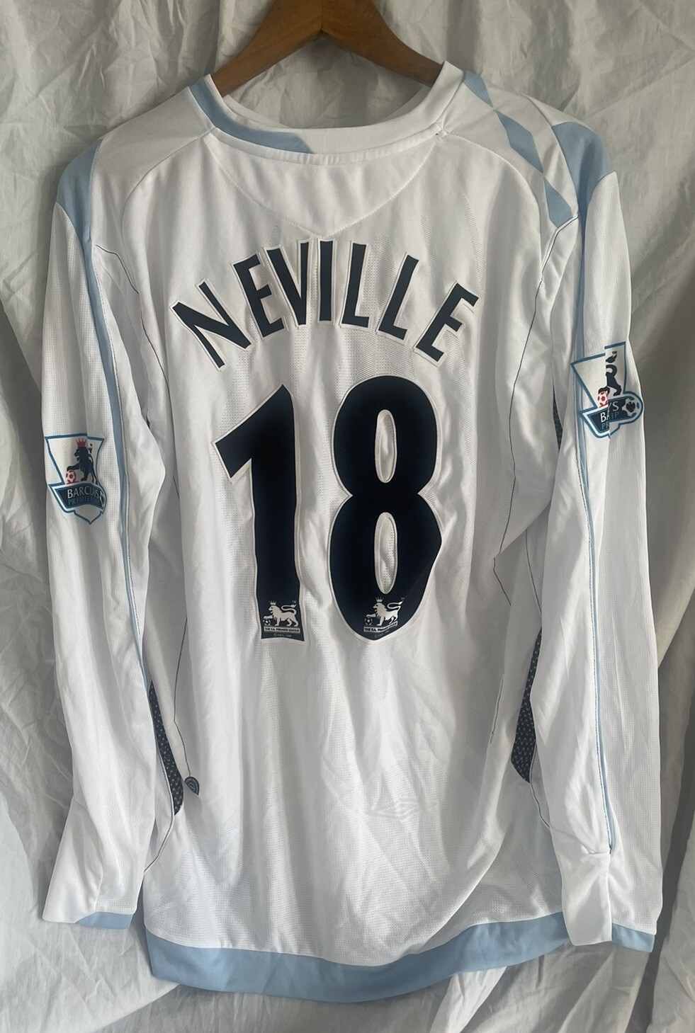 Phil Neville Match Worn/Issued Everton Away Shirt 2006/07 for sale on Ebay