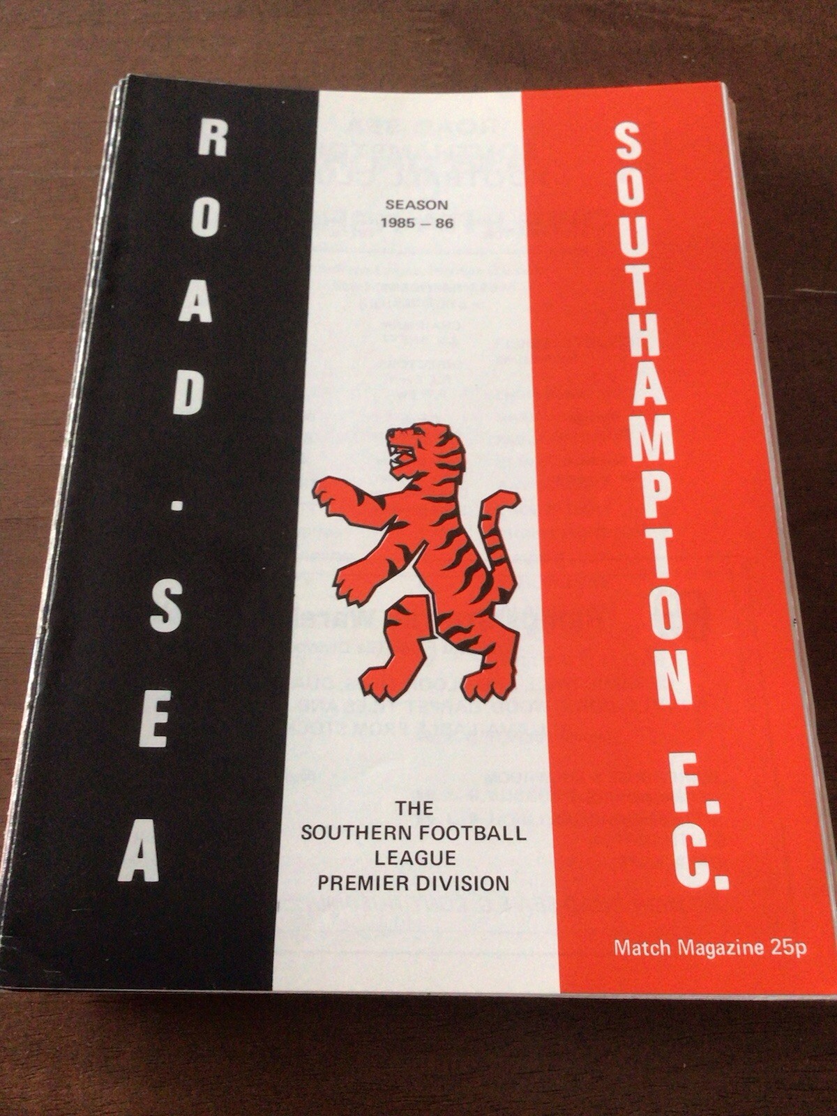 Road Sea Southampton v Fisher Athletic 19th Apr 1986 for sale on Ebay
