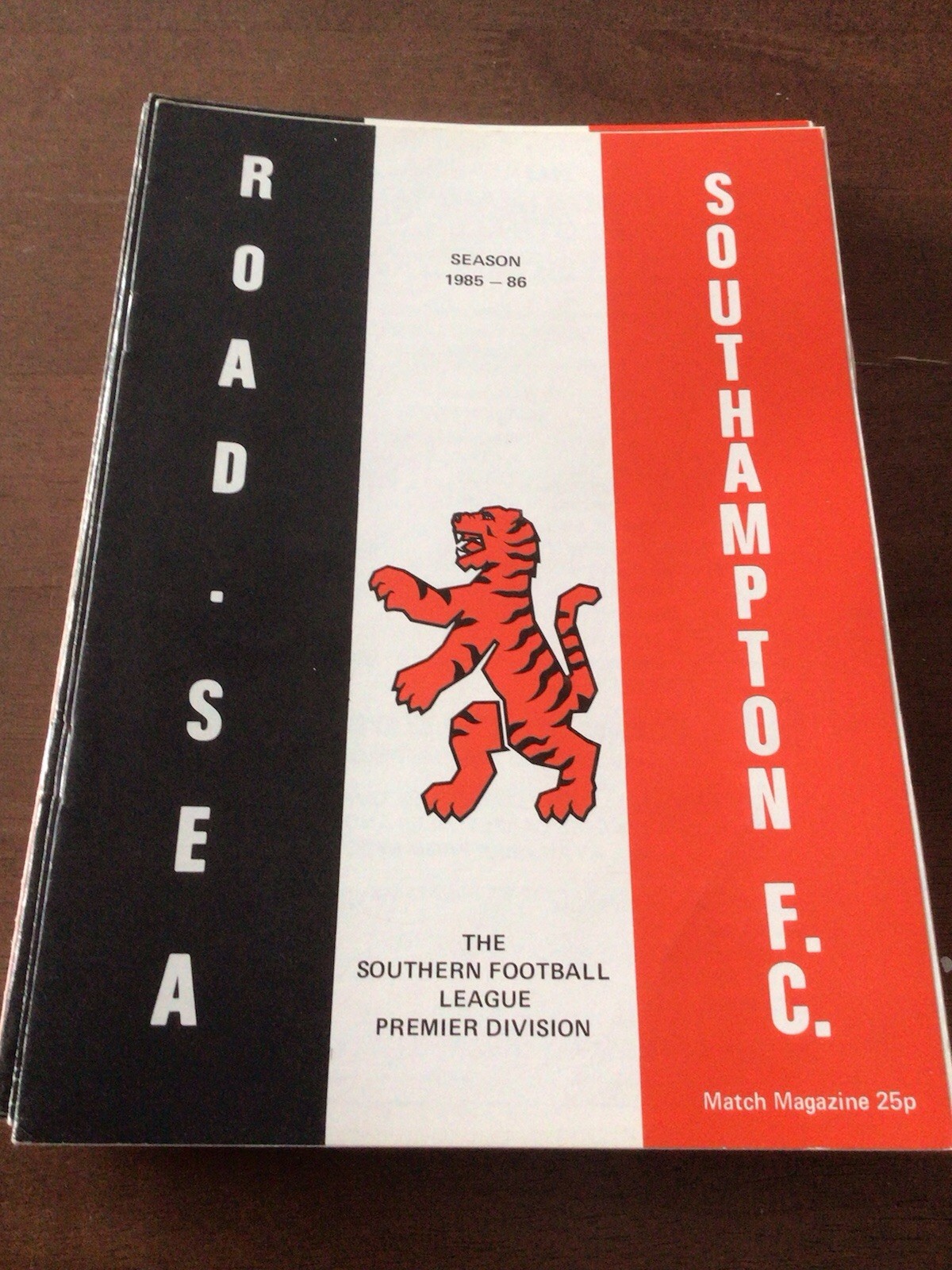 Road Sea Southampton v Hartley Wintney 5th Feb 1986 Hampshire Senior Cup Replay for sale on Ebay