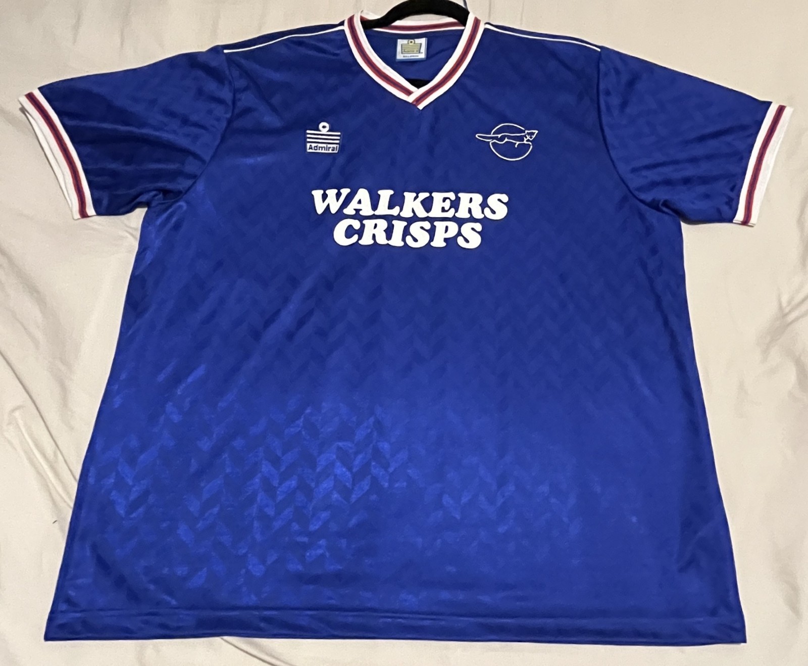 Leicester City 87-88 Admiral blue retro home shirt XXL 2XL for sale on Ebay