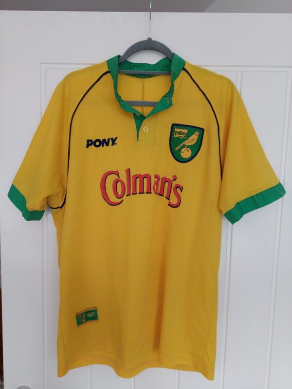Vintage 1990s Norwich City Colmans Adult Football Shirt Size XL Bruce Oldfield  for sale on Ebay