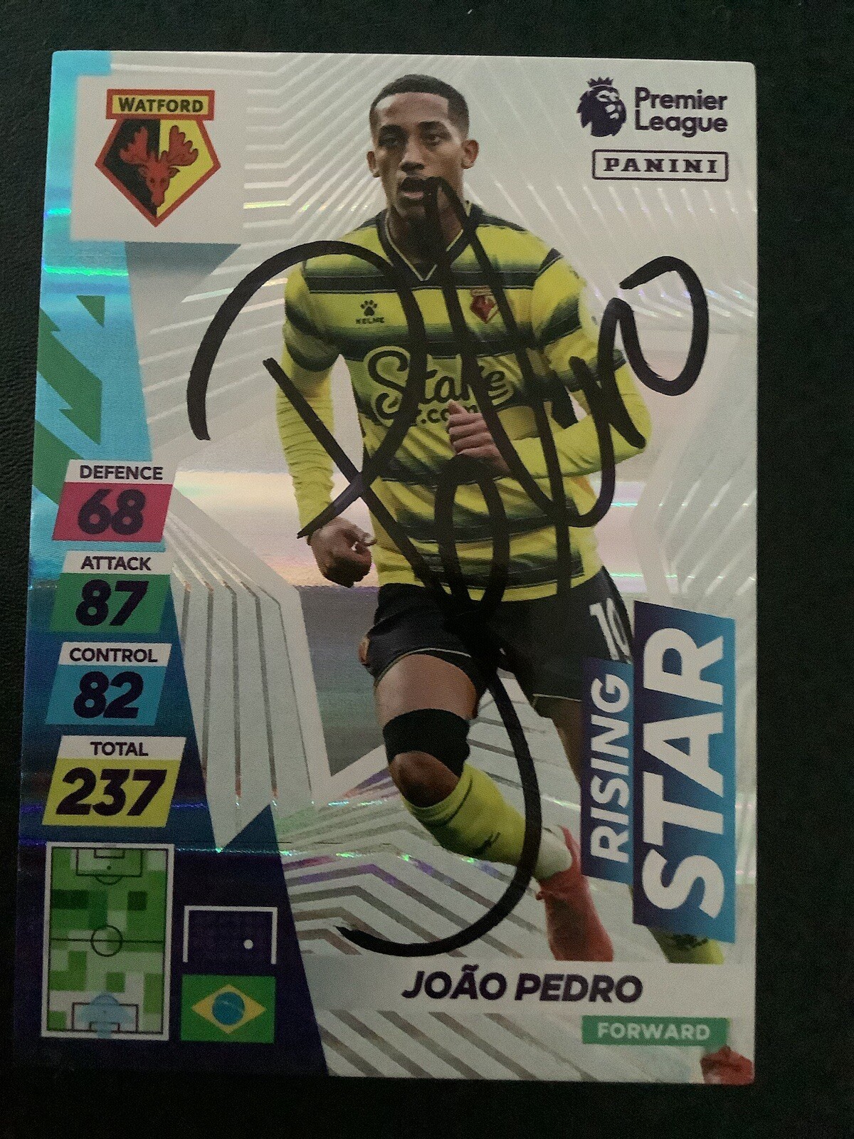 Signed Joao Pedro Watford Football Xl Adrenalyn Card for sale on Ebay