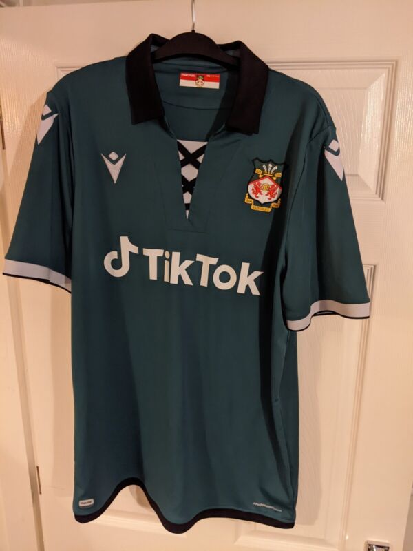 Wrexham FC Away Shirt 2021-22 TikTok Philly Green XXL for sale on Ebay