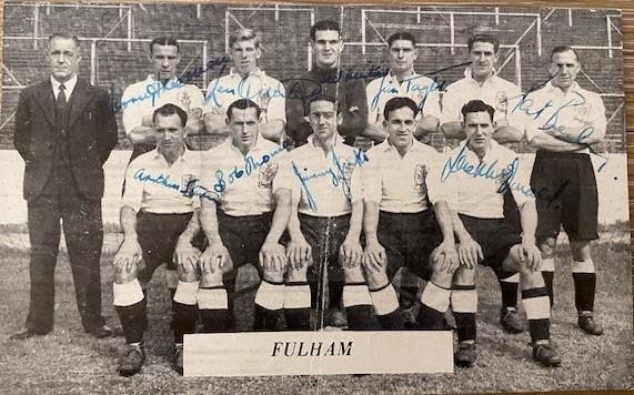 FULHAM Signed Team Group 1948-49 for sale on Ebay