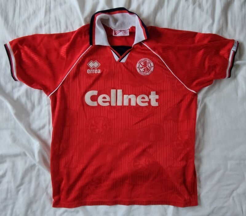 Middlesbrough football shirt XL 1995-96 Home for sale on Ebay