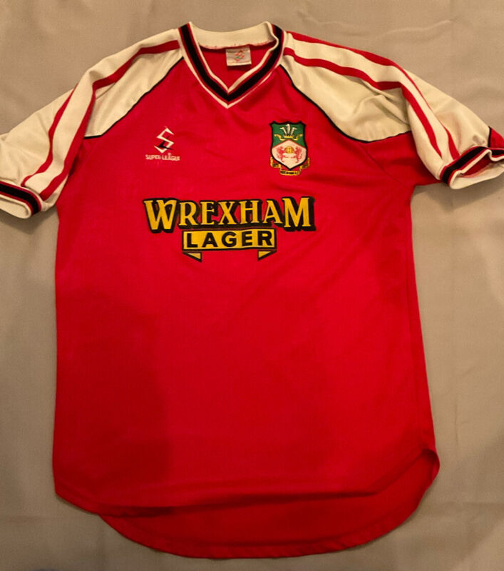 2001 Super Rare Wrexham Football Soccer Shirt Size Large Maillot Camiseta for sale on Ebay