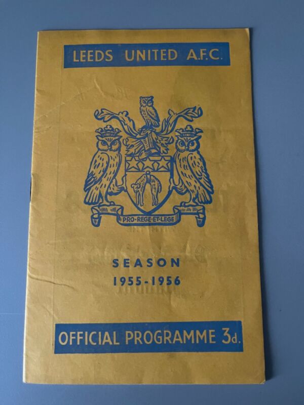 1955-56 Leeds United vs Fulham for sale on Ebay