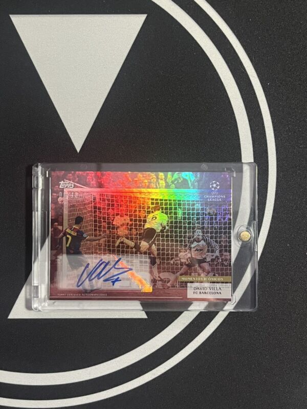 2023/24 Topps Simplicidad David Villa /10 Red Autogramm Fc Barcelona Legend for sale on Ebay
