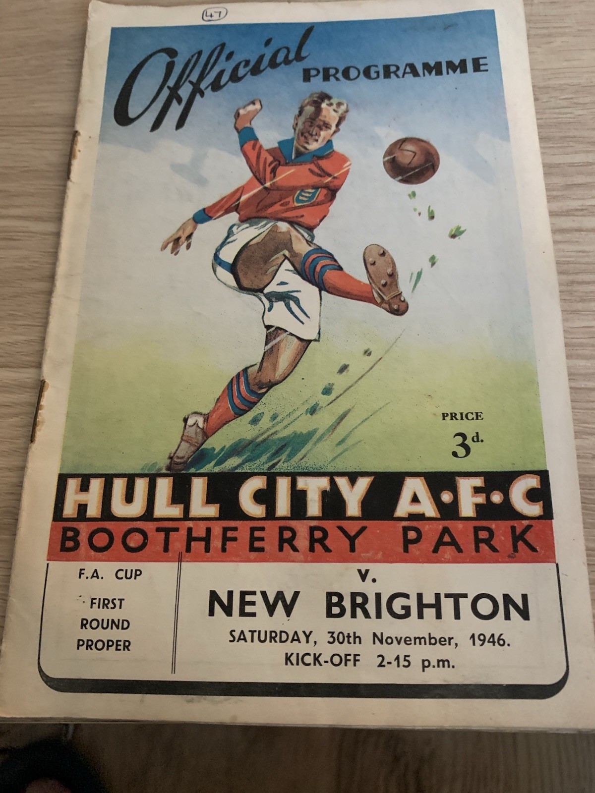 Hull City V New Brighton 1946 Football Programme. for sale on Ebay
