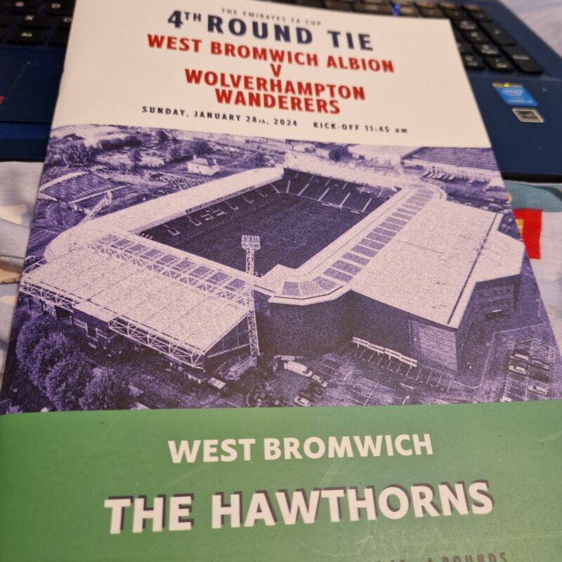 WEST BROM / WEST BROMWICH ALBION  v WOLVES OFFICIAL FA CUP PROGRAMME 28/1/2024 for sale on Ebay
