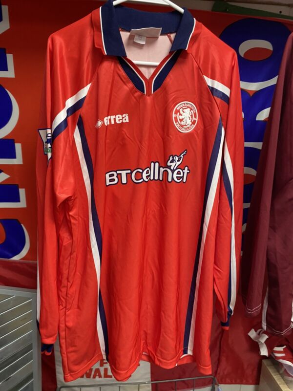 middlesbrough football shirt. Matchworn Brian Deane. 1999/2000 Xxxl Long Sleeve for sale on Ebay
