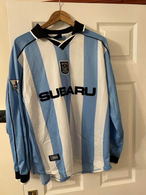 Coventry City Shirt 2000/2001 Premier League Retro Long Sleeve for sale on Ebay