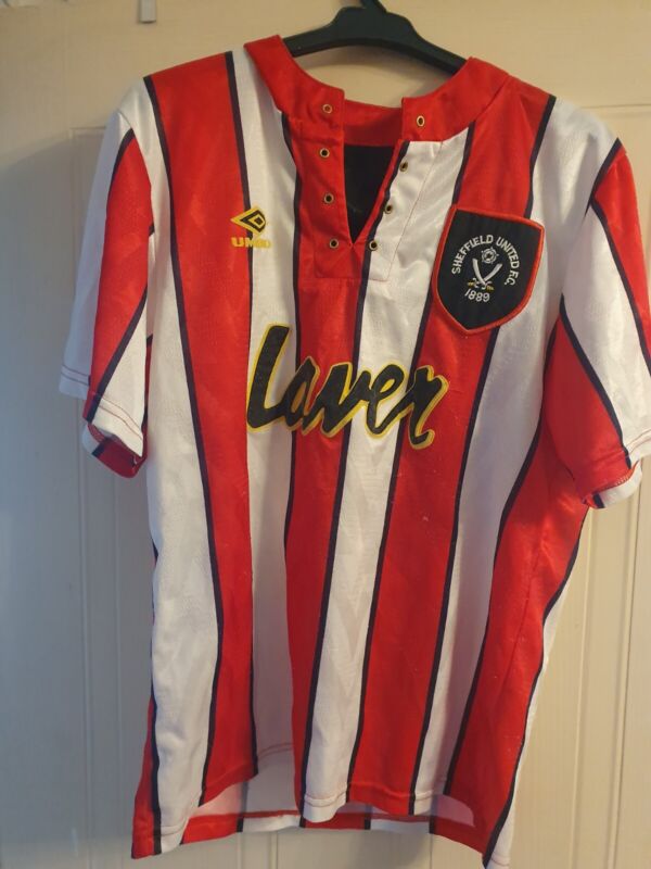 Sheffield United Home Shirt 1992-1994 Vintage Laver for sale on Ebay