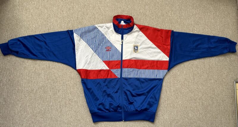 Ipswich Town Football Club Tracksuit Top - Official Umbro 1992-1993  for sale on Ebay