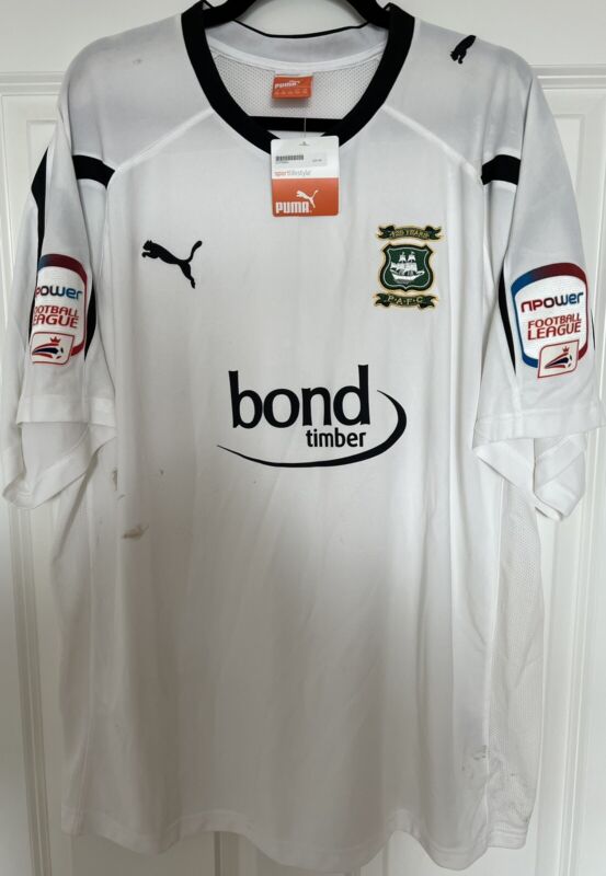 2011/12 - Plymouth Argyle Away Shirt (With Football League Badges) Size: XXL for sale on Ebay