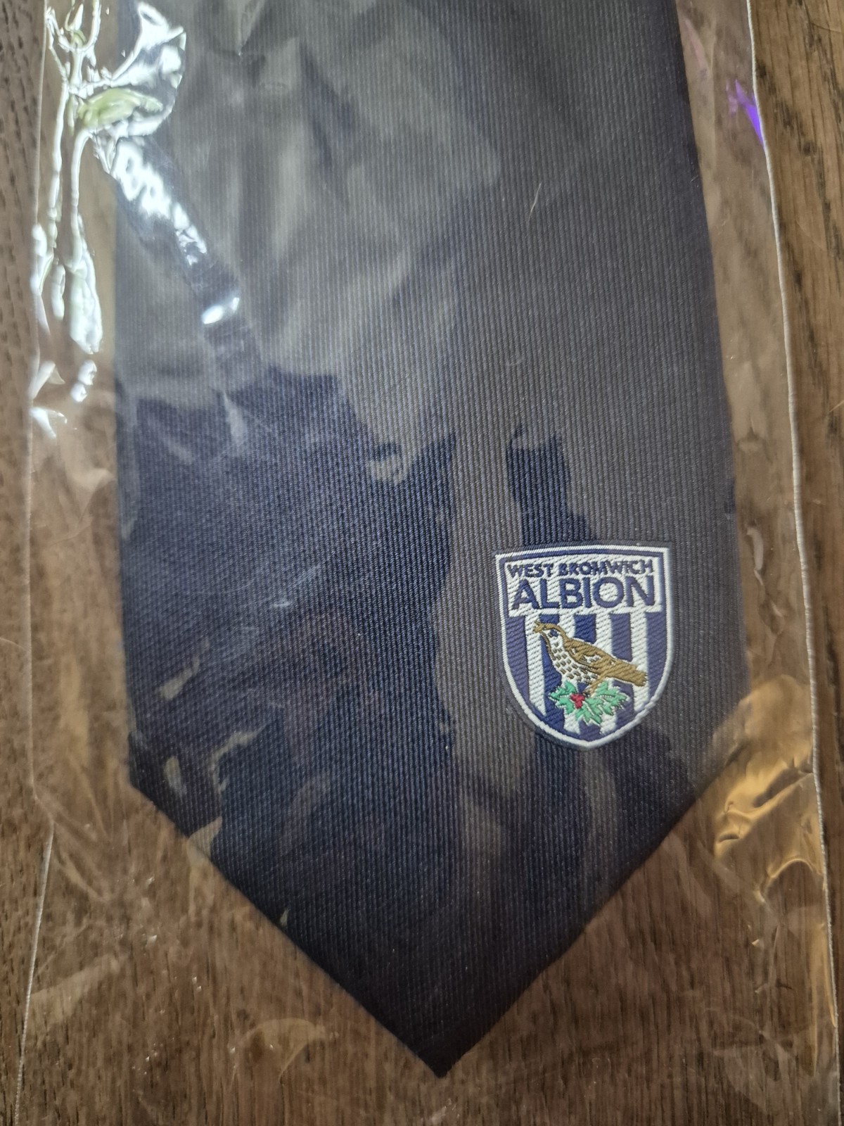 West Bromwich Albion FC Tie Blue and Silver for sale on Ebay