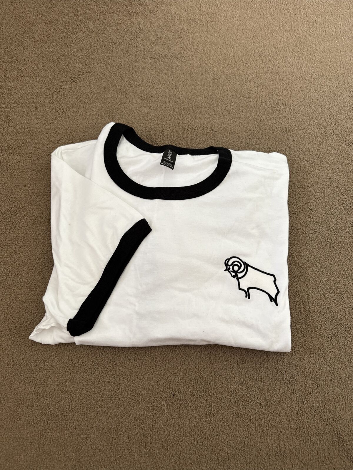 Brand New Black/white Teeshirts 2XL Rams Derby County for sale on Ebay