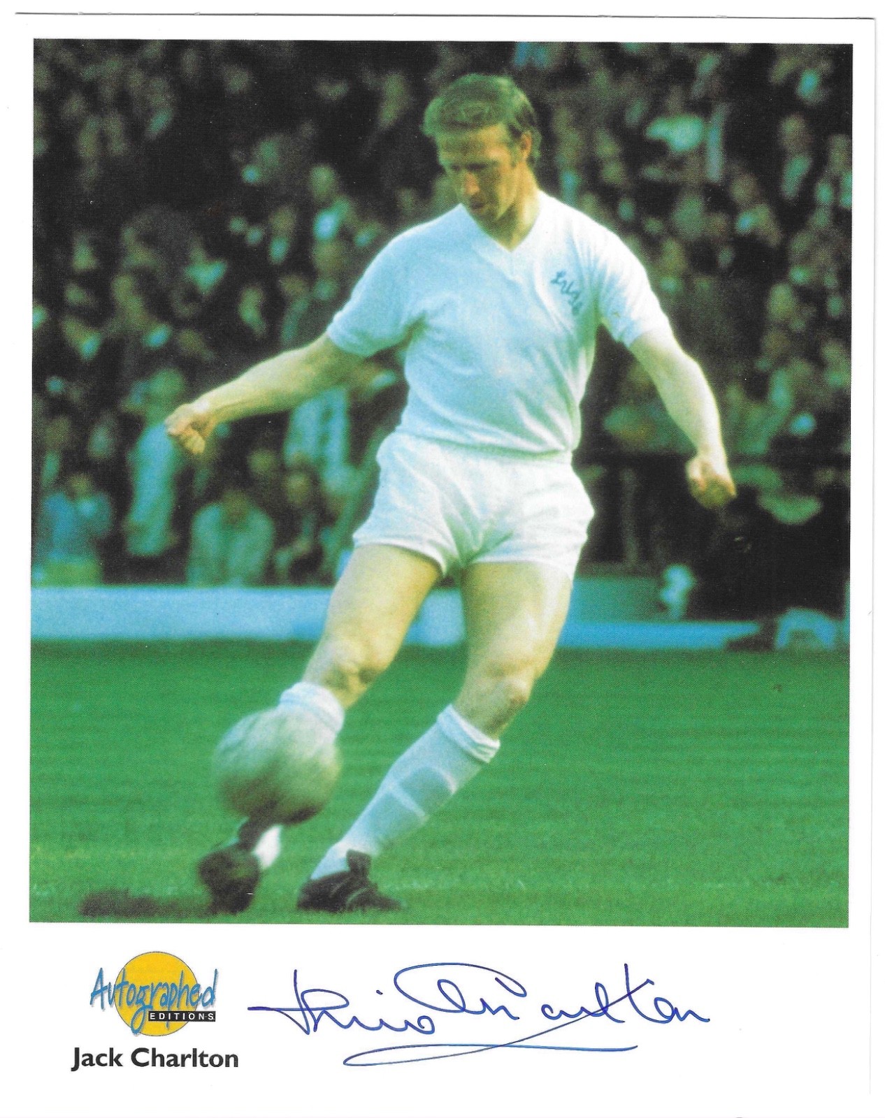 1966 FOOTBALL WORLD CUP, JACK CHARLTON SIGNED PHOTOGRAPH, LEEDS UNITED & ENGLAND for sale on Ebay