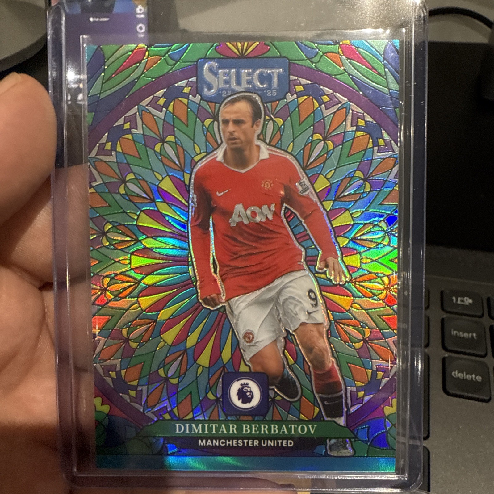 Select EPL Case Hit Stained Glasses Dimitar Berbatov Manchester United 24/25 for sale on Ebay