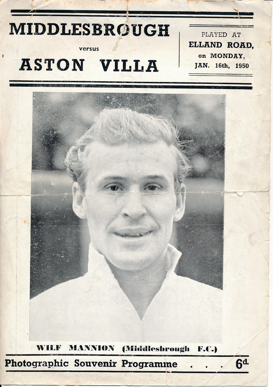 PIRATE PROGRAMME - LEEDS UNITED - Aston Villa v Middlesbrough (FA Cup) 1949/1950 for sale on Ebay