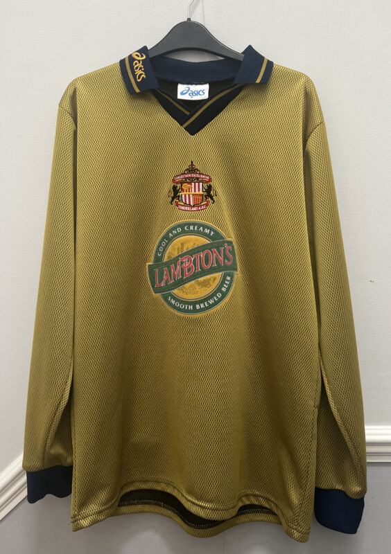SUNDERLAND 1997/98 Away Football Shirt Asics Long  Sleeved Mens Medium M. Rare for sale on Ebay
