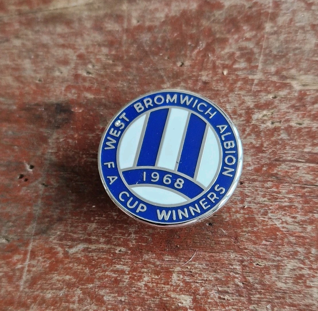 WEST BROMWICH ALBION F C - 1968 FA CUP WINNERS RARE  FOOTBALL  PIN  BADGE  for sale on Ebay