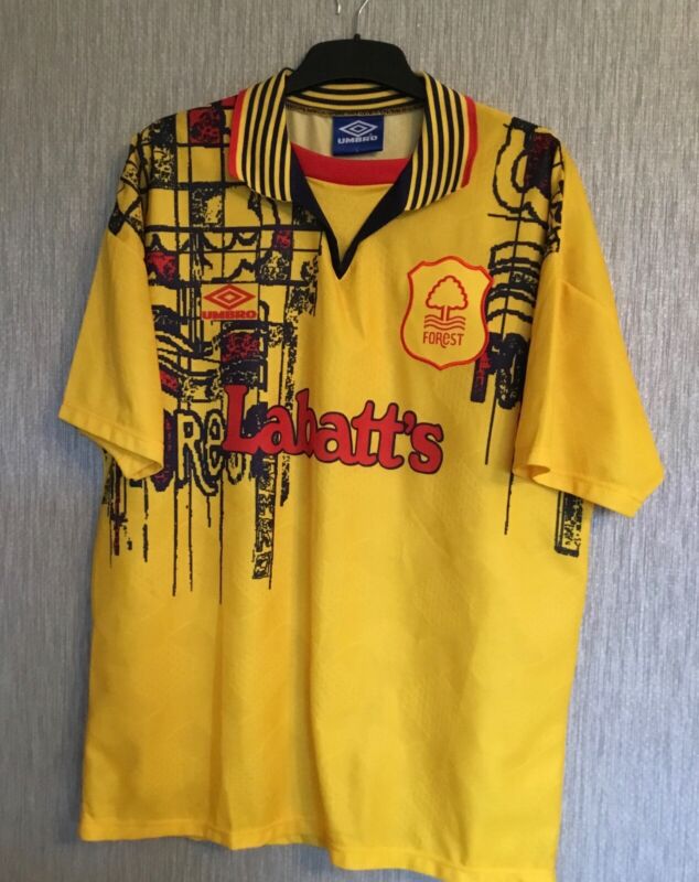 Umbro Original Nottingham Forest 1995-97 Away Football Shirt Adults L LABATTS for sale on Ebay