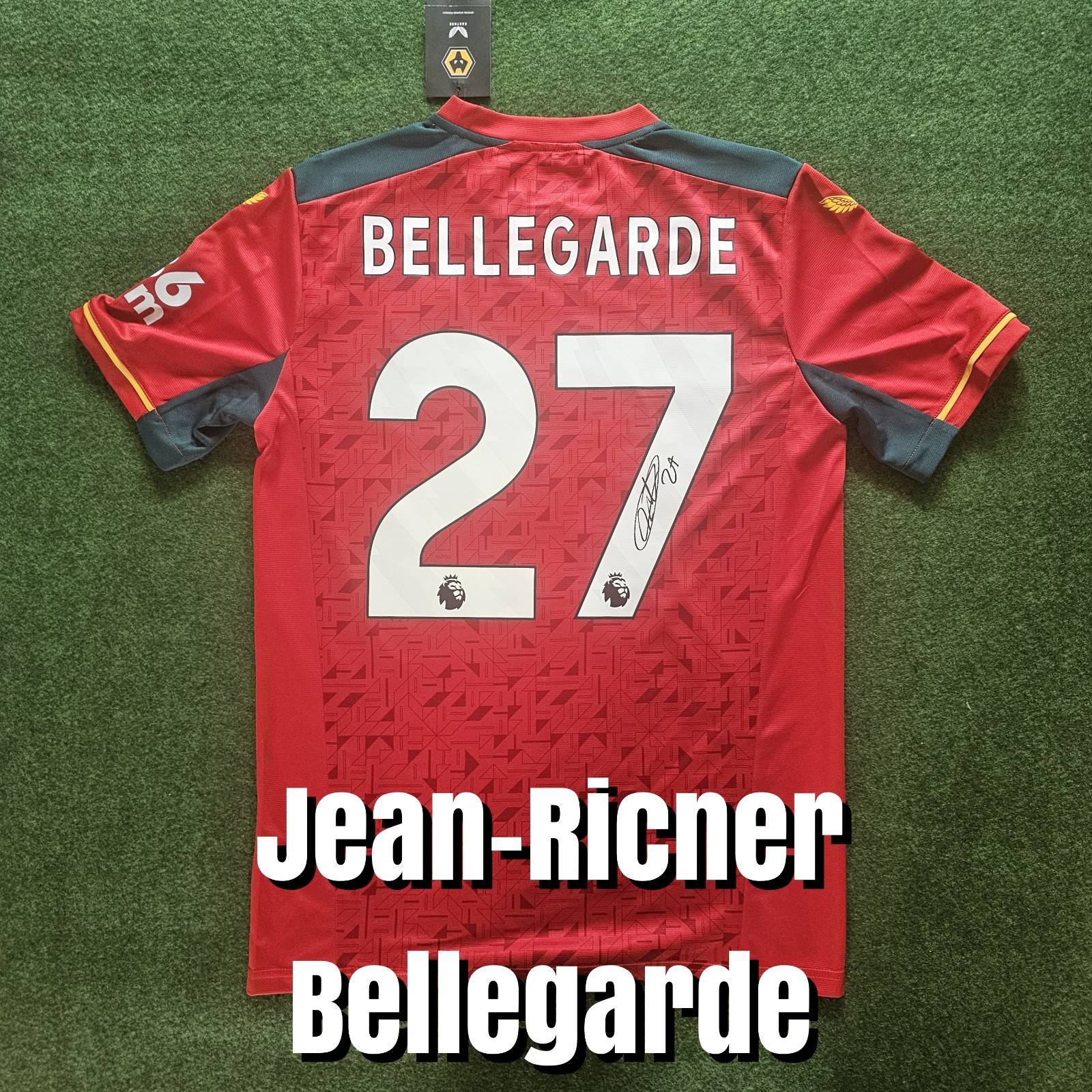 Jean-Ricner Bellegarde Signed Wolves Shirt With COA  for sale on Ebay