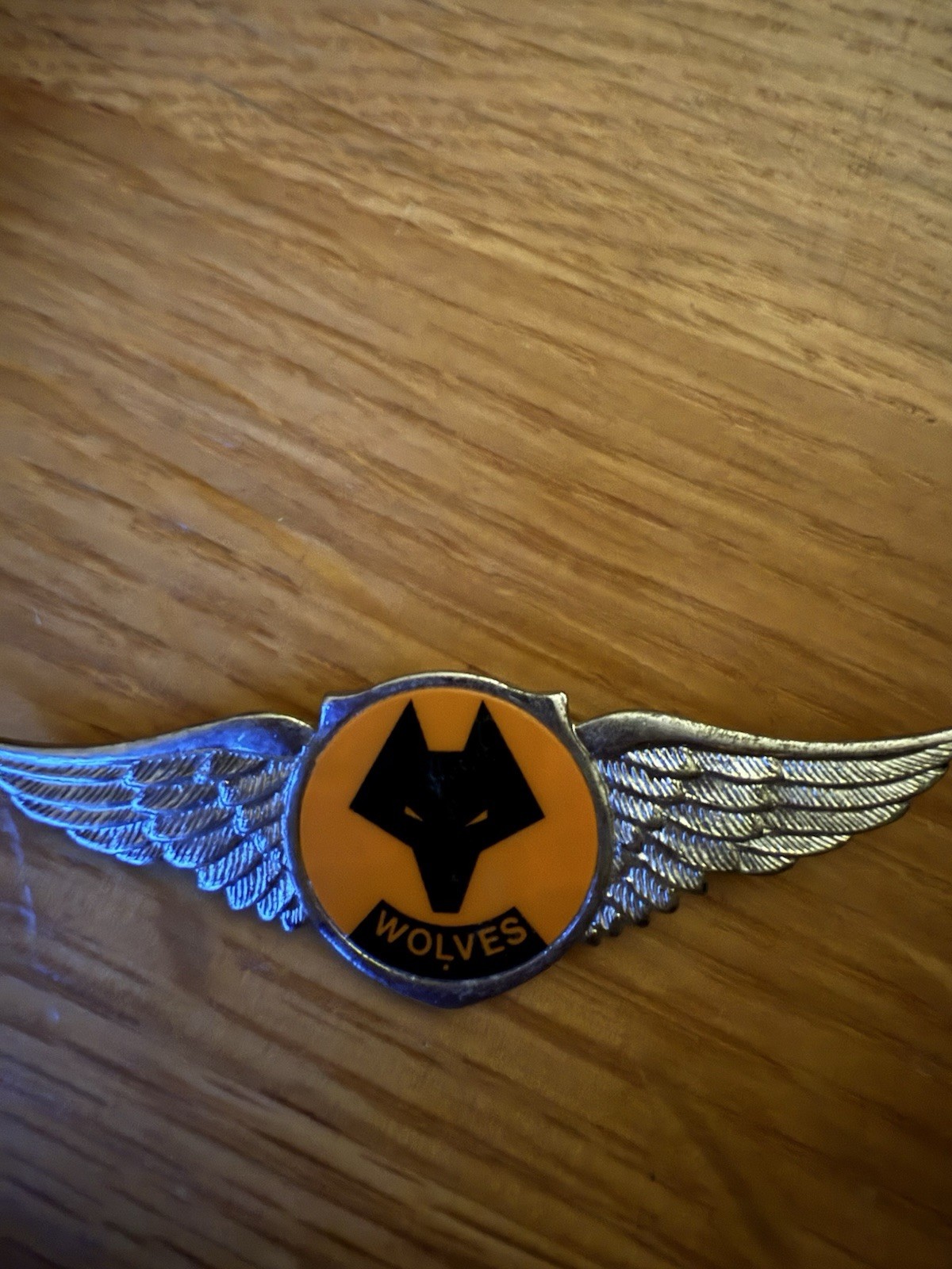 Very large Rare Wolves Football  Sports badge 70s for supporter fan for sale on Ebay