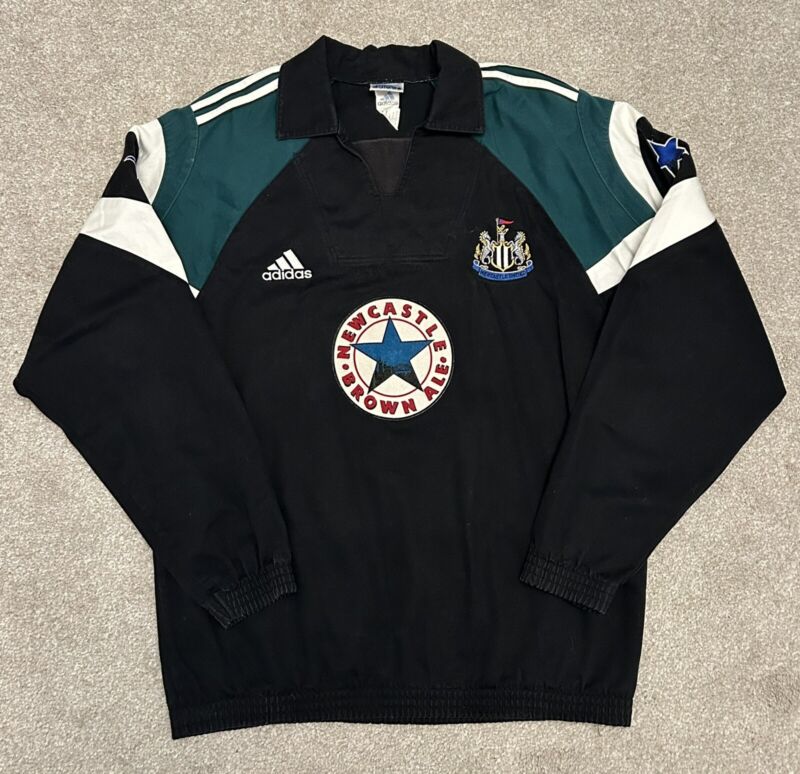 Newcastle United Original Football Tracksuit Drill Top 90s Rare Large Mens for sale on Ebay