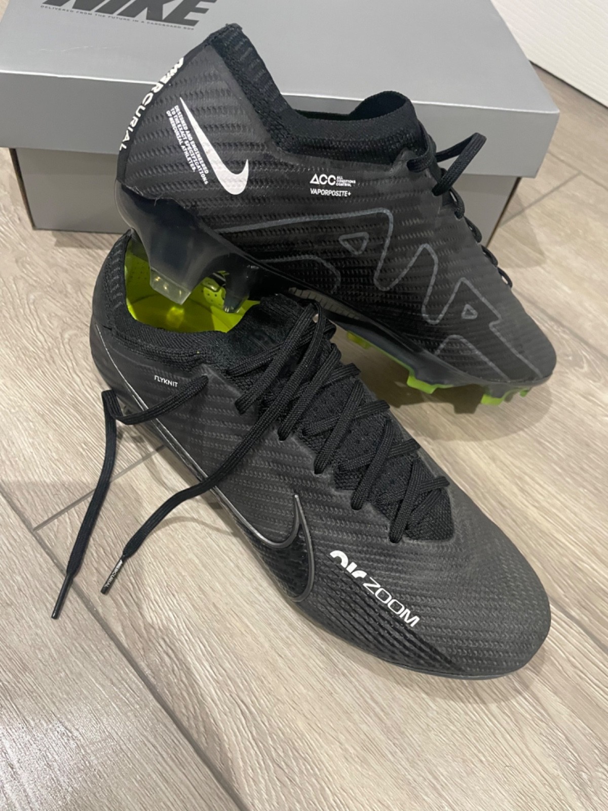 Nike Air Zoom Vapor 15 Elite FG Football Boots Uk Size 8 (DJ4978 001 for sale on Ebay