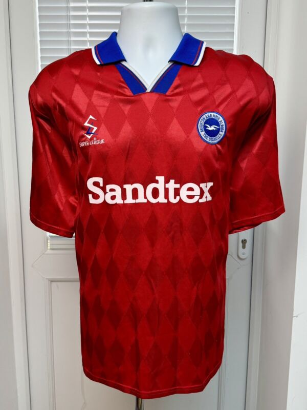 Brighton & Hove Albion 1997 Vintage away Football Shirt top Soccer Jersey for sale on Ebay